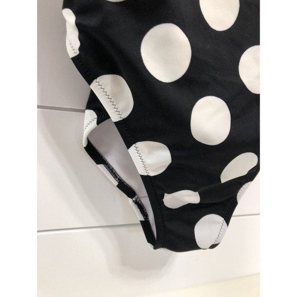 figleaves Swim Figleaves Womens Polka Dot One Piece Swimsuit Size